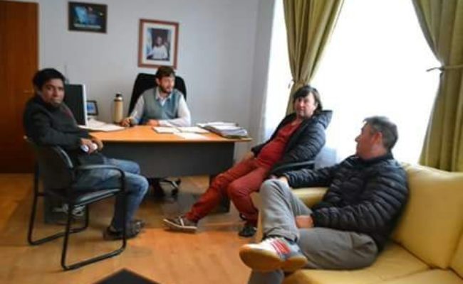 PERITO MORENO :  DIRIGENTES DEL CLUB SAN LORENZO SE REUNIERON CON  EL INTENDENTE  MAURO  CASARINI