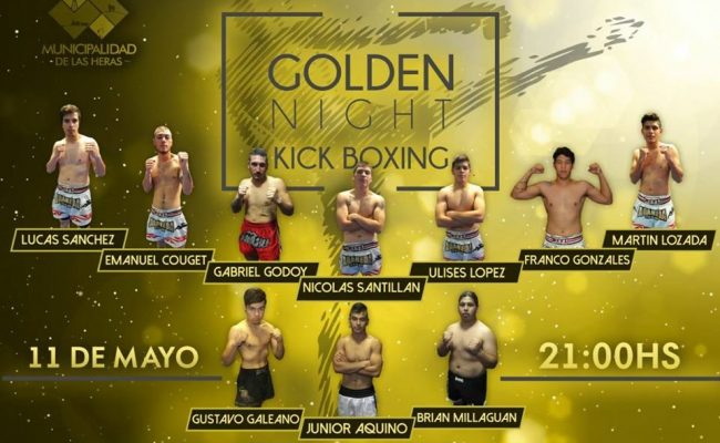 “Golden Night”  de Kick Boxing en Las Heras