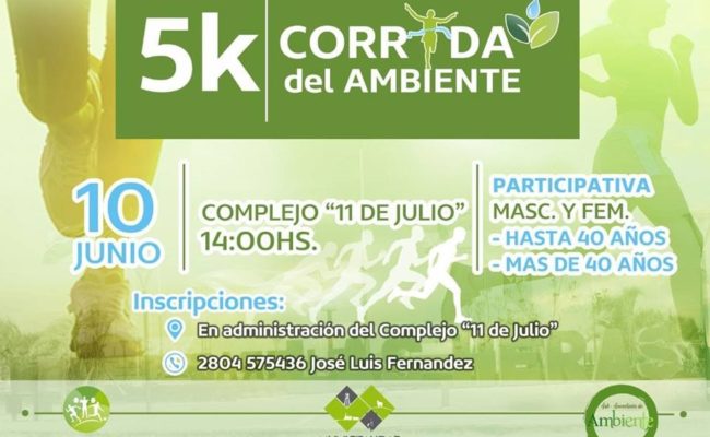 CORRIDA DE 5 KM. POR EL DIA  DEL MEDIO AMBIENTE