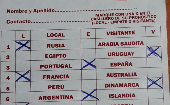 RUSSIA 2018 :   “EL GRAN DT” ENTRE TRES APOSTADORES