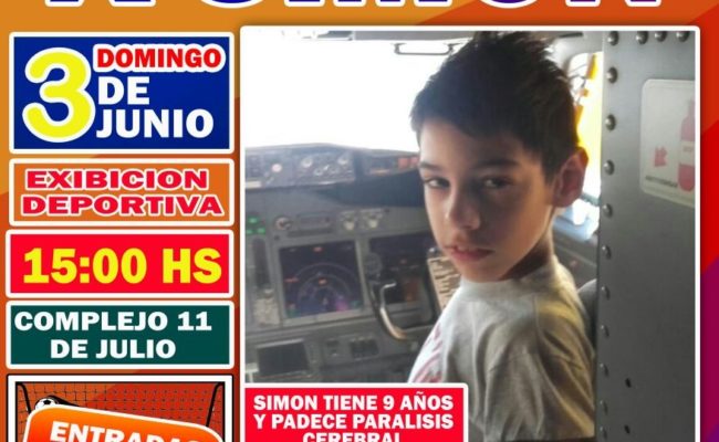 “TODOS POR  SIMON” :  Este domingo el deporte también es solidario