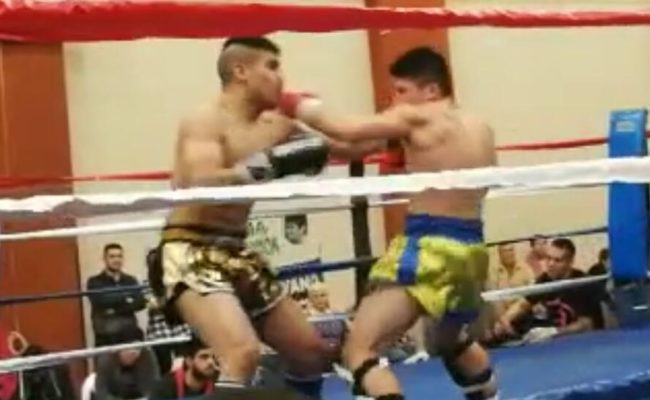 KICK BOXING:  FRANCO PUEBLA RETORNÓ CON UN FULMINANTE KNOCK OUT EN EL 2° ROUND