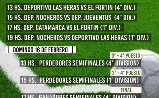 FUTBOL SUBSEDE LAS HERAS: SE DEFINE LA SUPERCOPA “LAS HERAS DEPORTES”