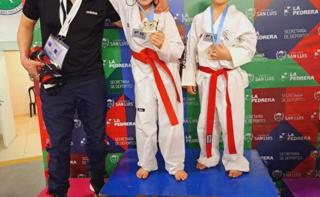 TAEKWONDO OLIMPICO  : LAS HERAS OBTUVO DOS CAMPEONES NACIONALES INFANTILES  EN SAN LUIS