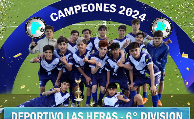 6º DIVISION: DEPORTIVO LAS HERAS CAMPEON AL VENCER POR PENALES A HALCONES