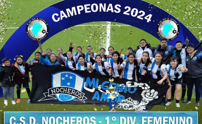 FUTBOL:  NOCHEROS VENCIO 1 A 0 A JUVENTUS Y ES CAMPEON DE 1º DIVISION FEMENINA