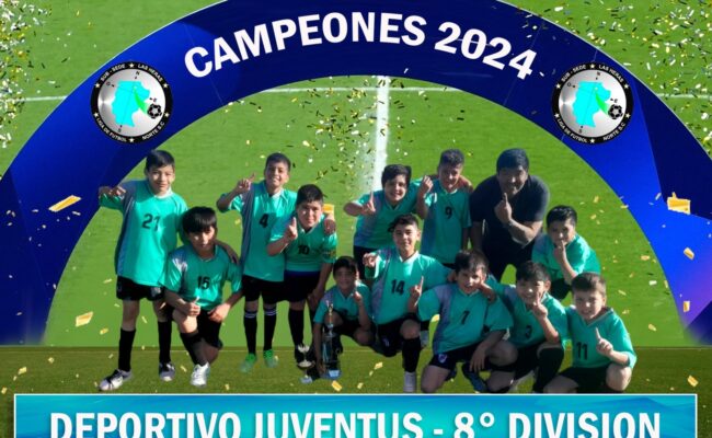 8va. DIVISION:  JUVENTUS GOLEO 3 A 0 A HALCONES Y ES EL CAMPEON