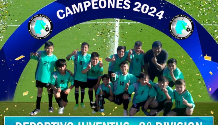 8va. DIVISION:  JUVENTUS GOLEO 3 A 0 A HALCONES Y ES EL CAMPEON