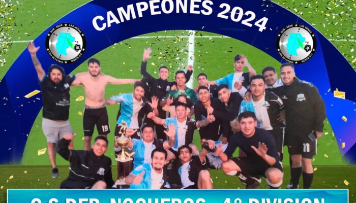 4TA. DIVISIÓN:  NOCHEROS GOLEÓ AL DEPORTIVO Y SE CONSAGRÓ CAMPEÓN