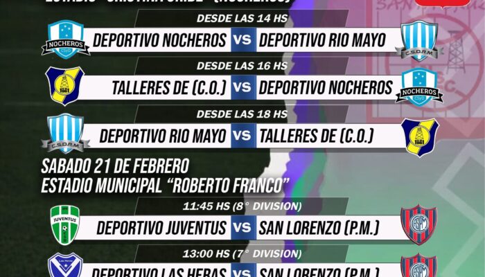 FUTBOL SUBSEDE LAS HERAS: SE JUEGA LA COPA DE CAMPEONES DE LA L.F.N.S.C