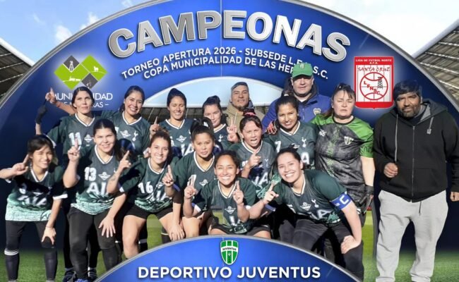 FUTBOL SUBSEDE LAS HERAS:  JUVENTUS CAMPEÓN DE 1º DIVISIÓN FEMENINA