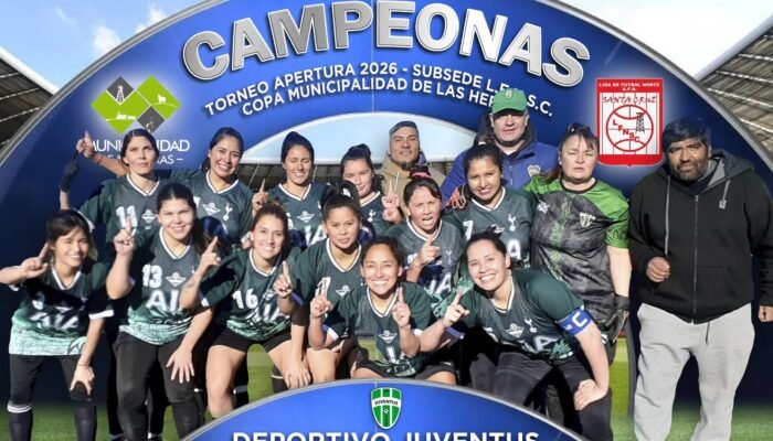 FUTBOL SUBSEDE LAS HERAS:  JUVENTUS CAMPEÓN DE 1º DIVISIÓN FEMENINA